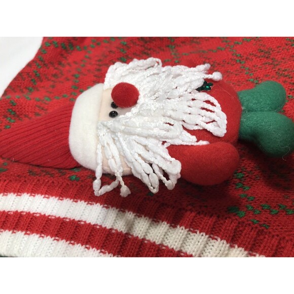 Joyland Womens Ugly Christmas Sweater Size Xl Red Stocking Sequins Santa - Picture 8 of 11